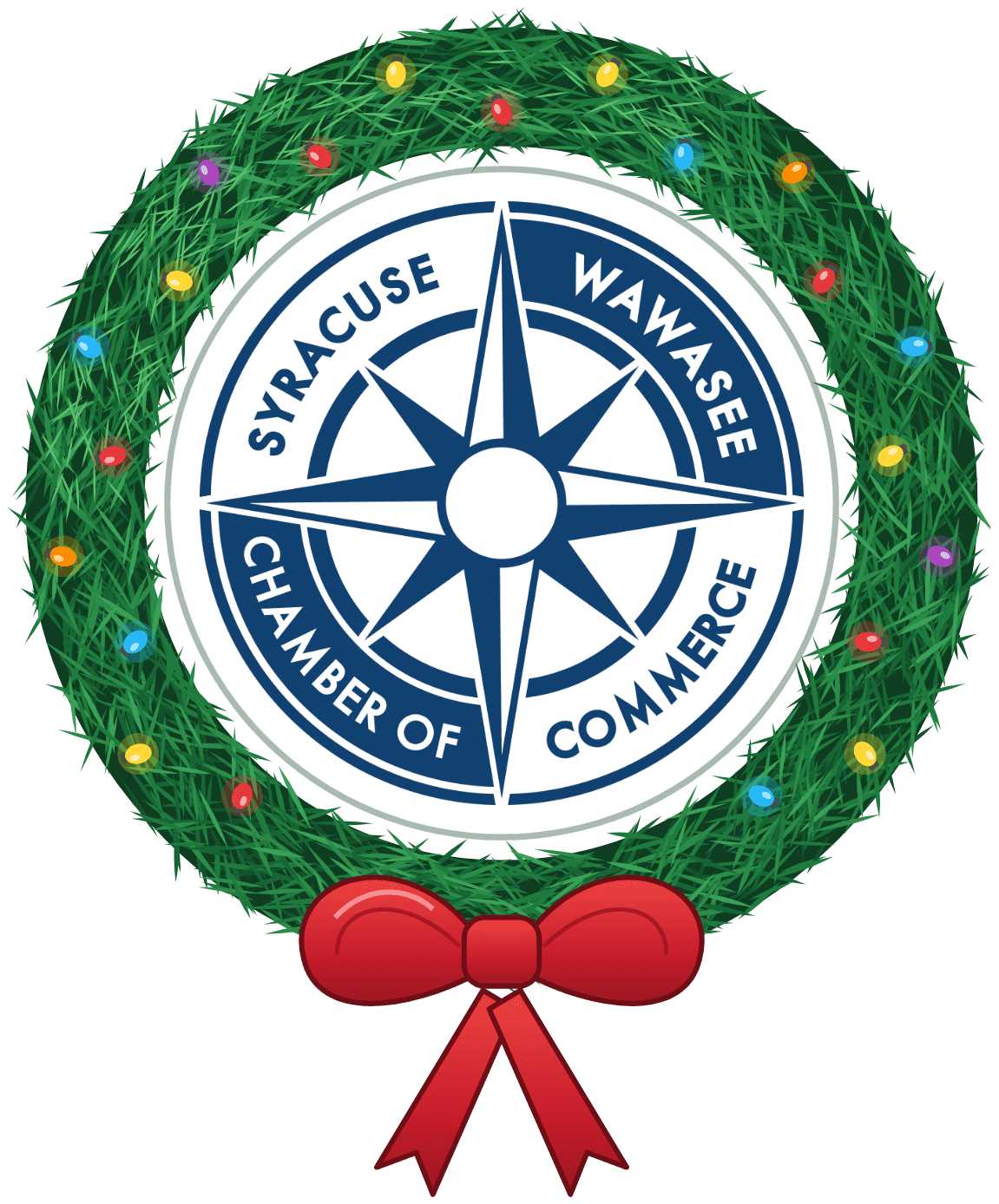Syracuse-Wawasee Chamber of Commerce holiday wreath